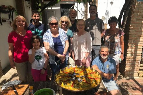 Paella lunch at ELC Director's home